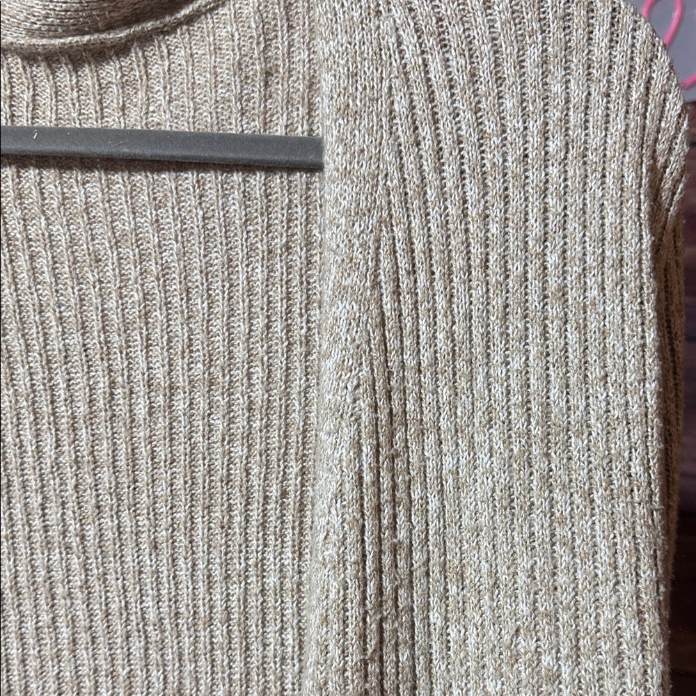 Long Beige Knit Cardigan woman medium Preloved - Picture 4 of 4